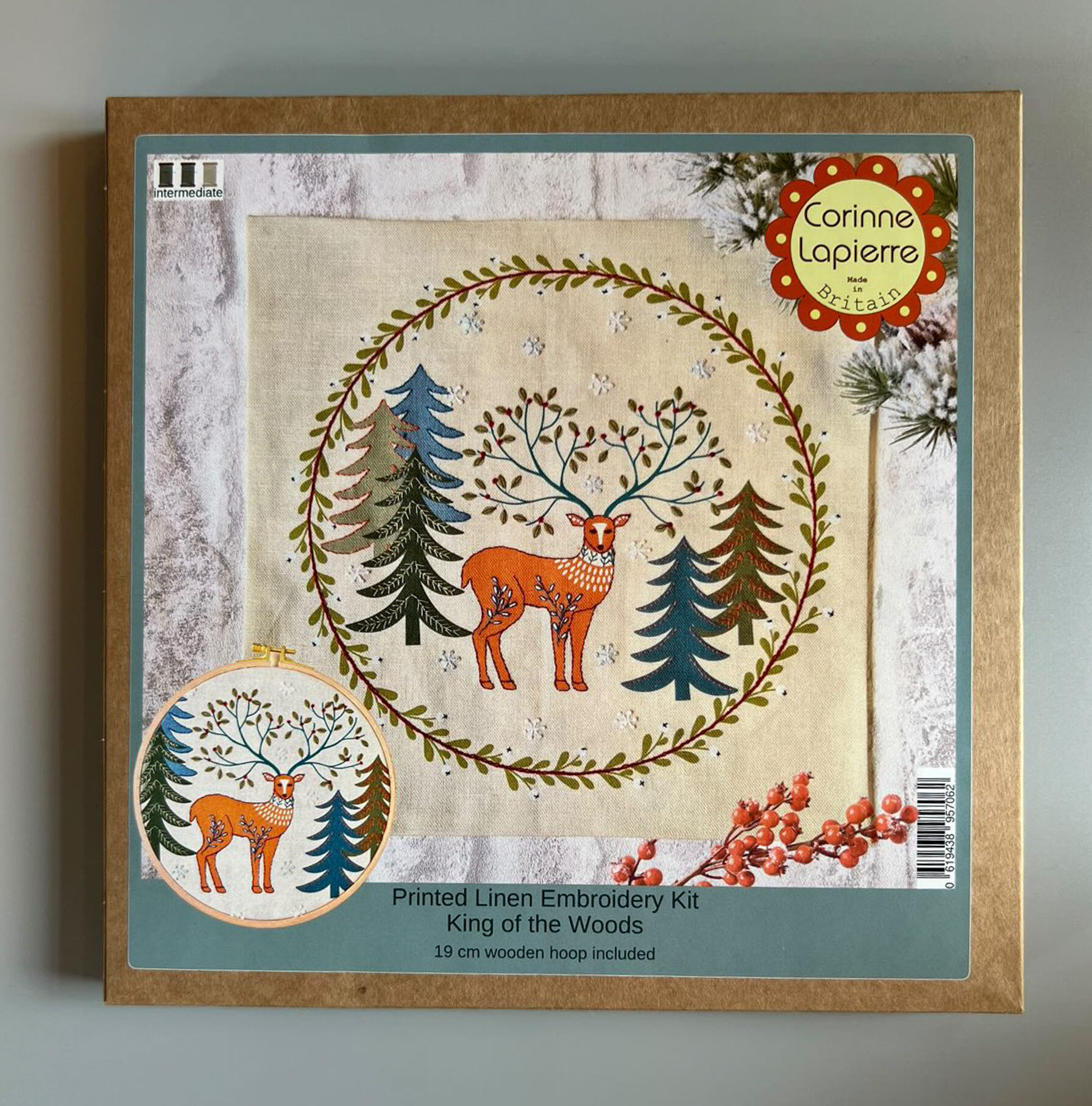 King of the Woods embroidery kit